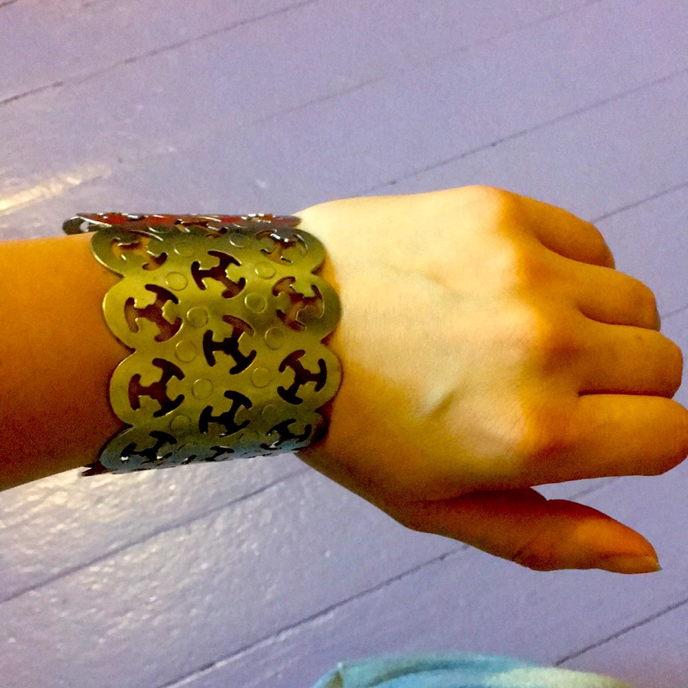 Two Hand made silver bracelets